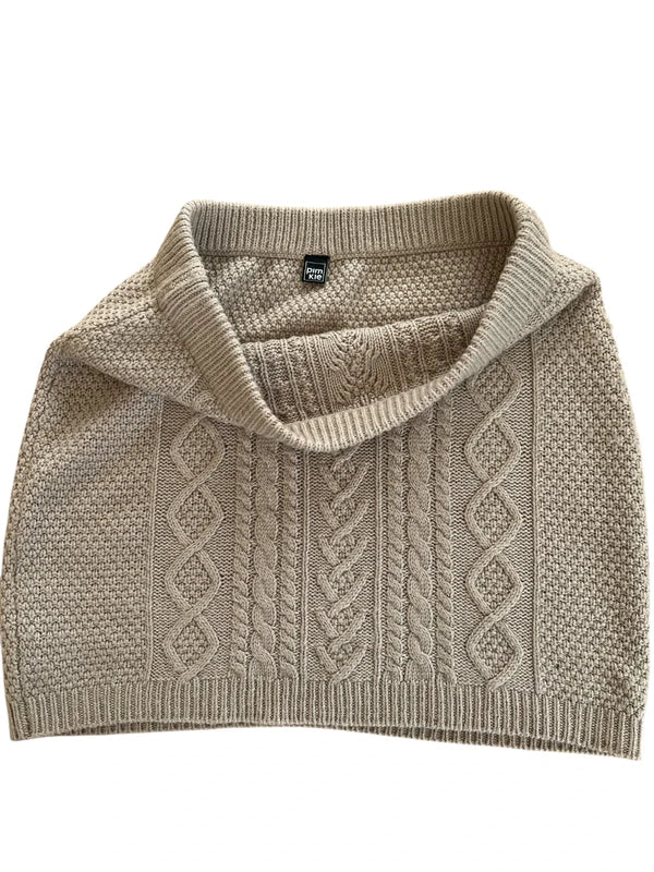 Mini gonna di maglia con trecce