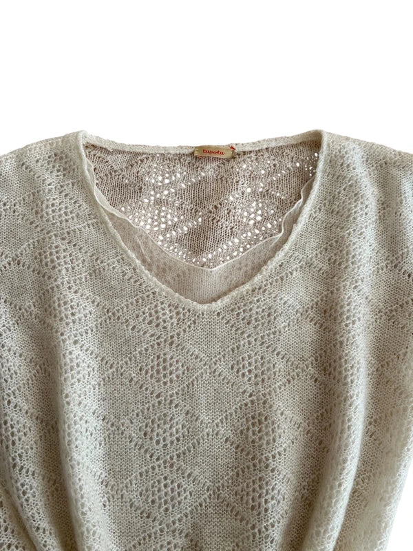 Maglione leggero panna