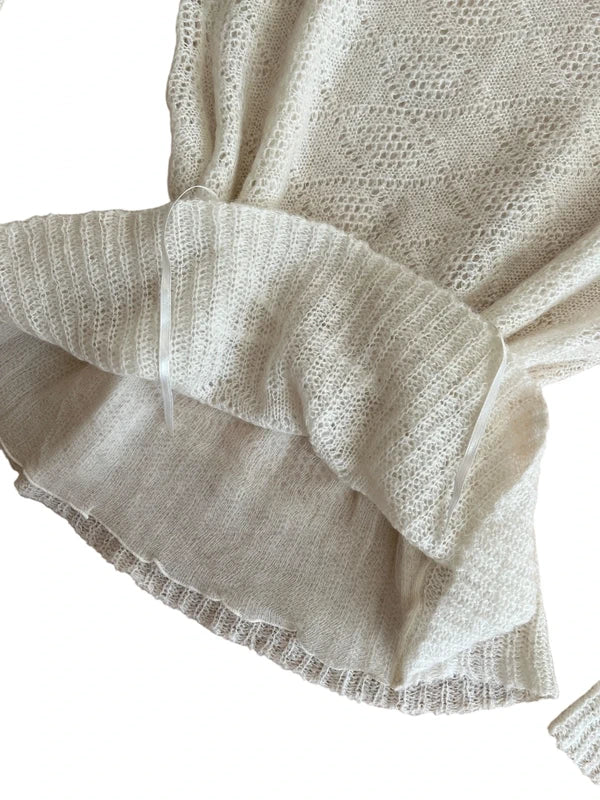 Maglione leggero panna