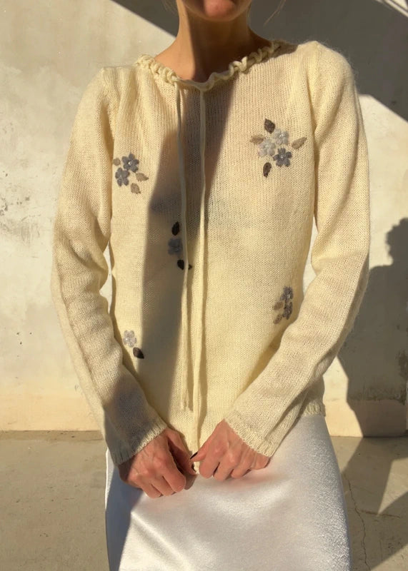Maglione vintage ricamato