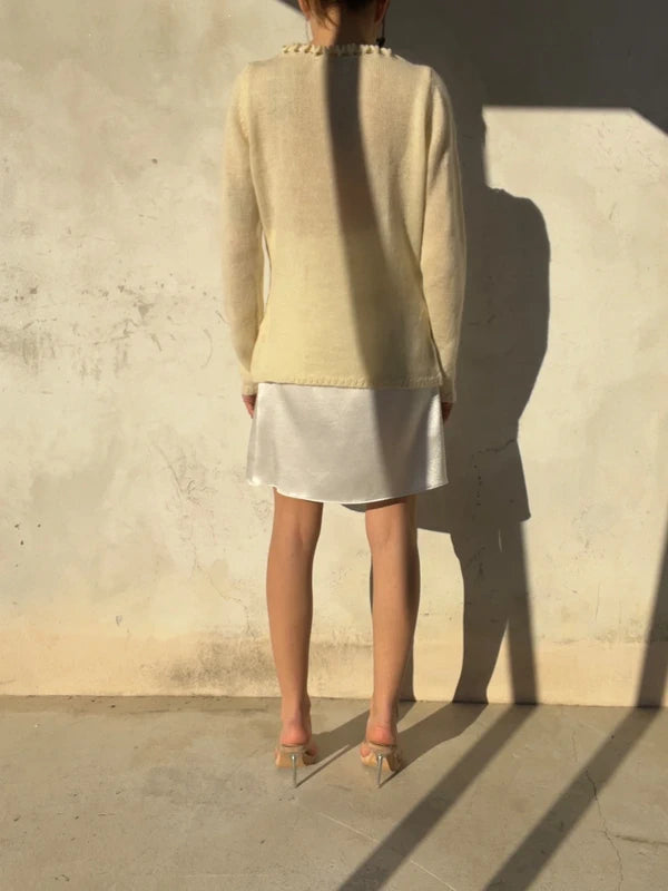 Maglione vintage ricamato