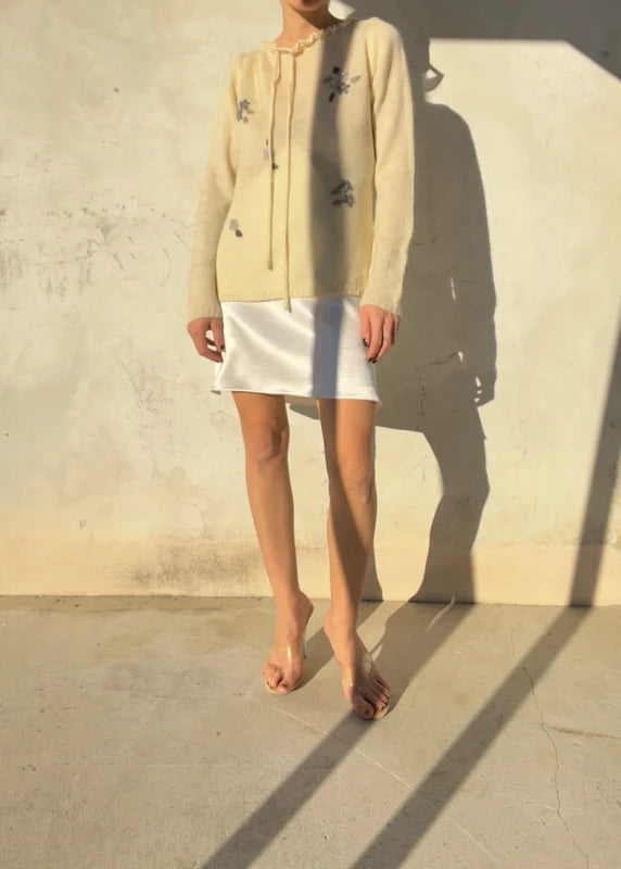 Maglione vintage ricamato
