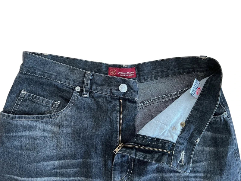 Gonna denim asimmetrica