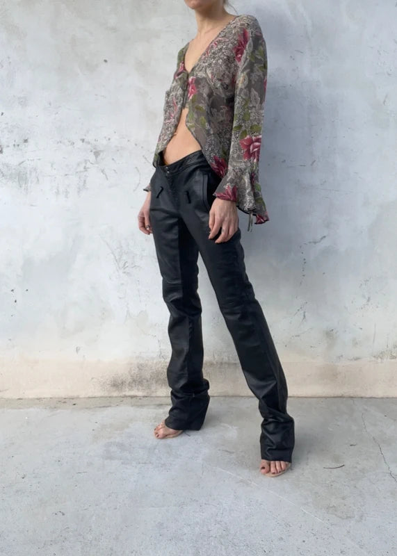 Top vintage stampato