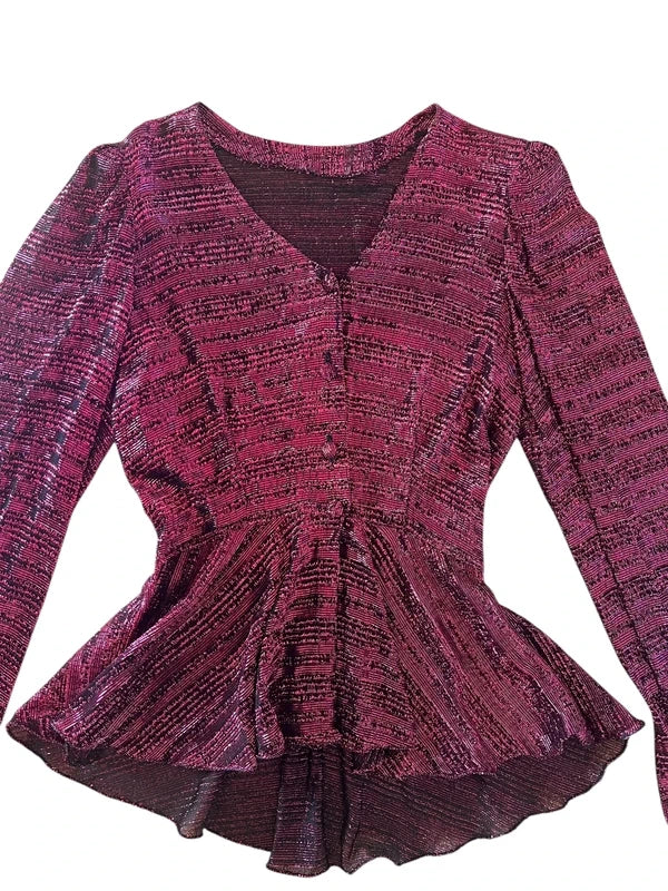 Top vintage lurex fuchsia