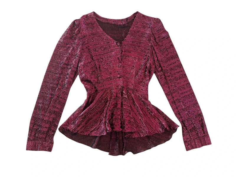 Top vintage lurex fuchsia