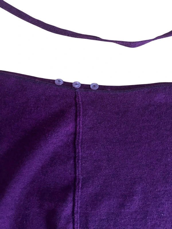 Gonna pareo viola in Cashmere