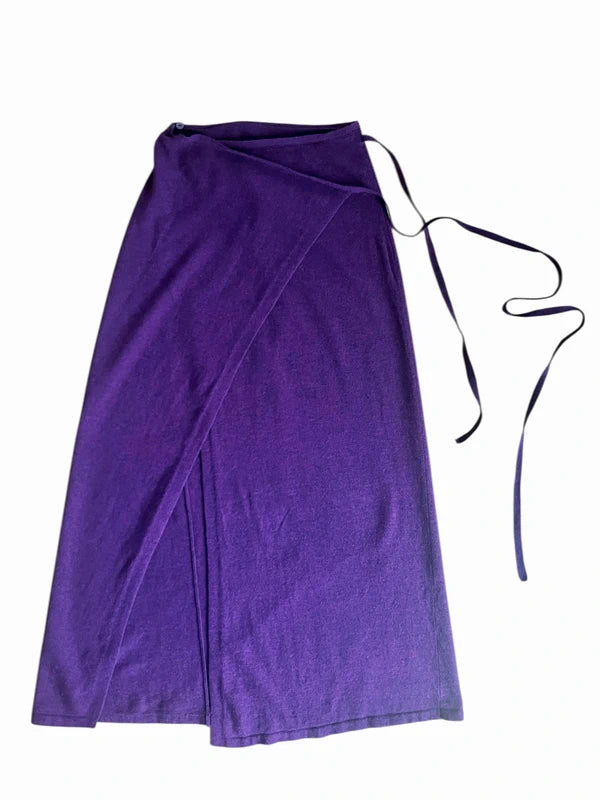 Gonna pareo viola in Cashmere