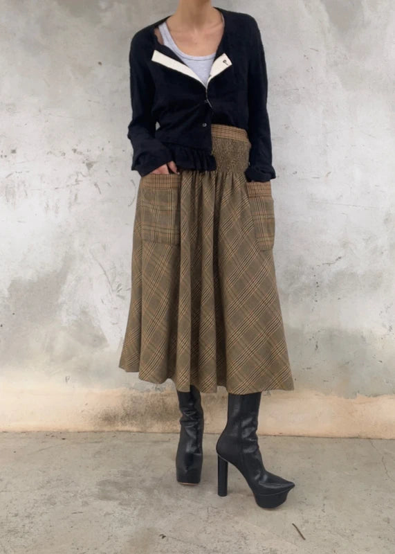 Gonna vintage in pura lana