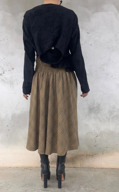 Gonna vintage in pura lana