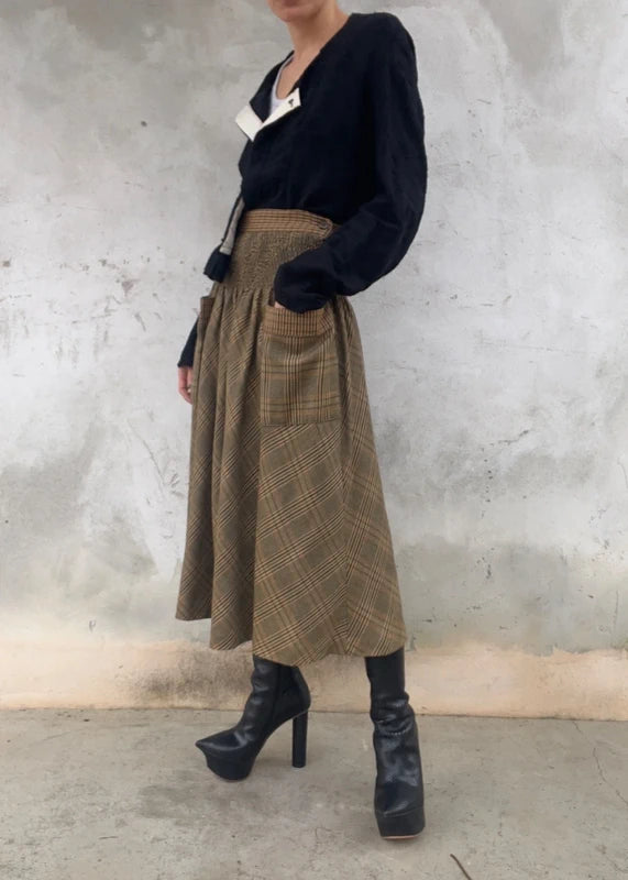 Gonna vintage in pura lana