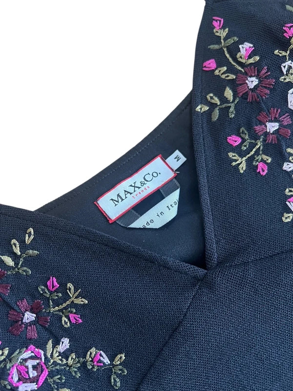 Abito Max&Co. in mesh tulle con ricamo