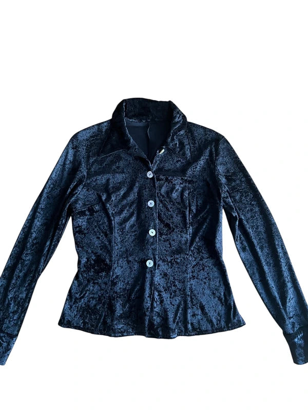 Camicia ciniglia nera