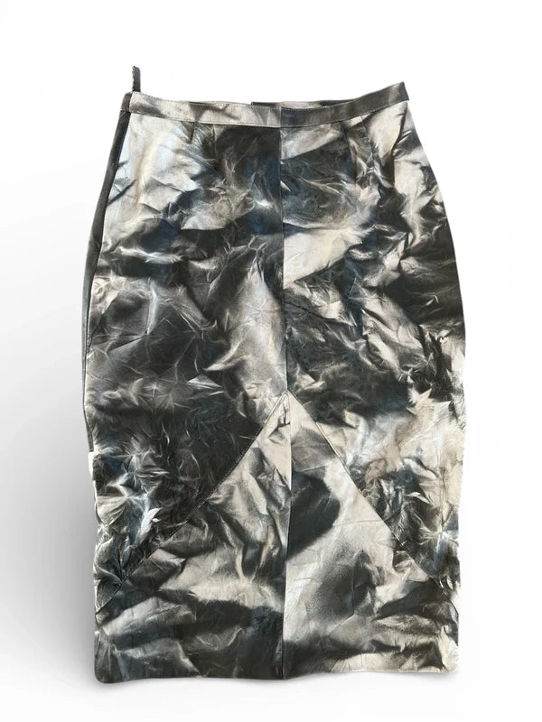 Gonna effetto distressed tie dye