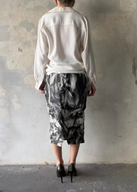 Gonna effetto distressed tie dye