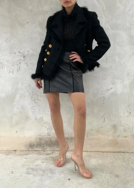Minigonna in pelle