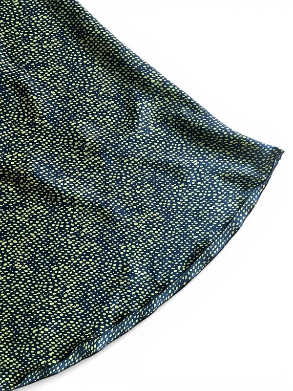 Slipdress estivo a pois lime