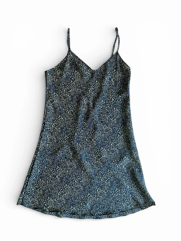 Slipdress estivo a pois lime