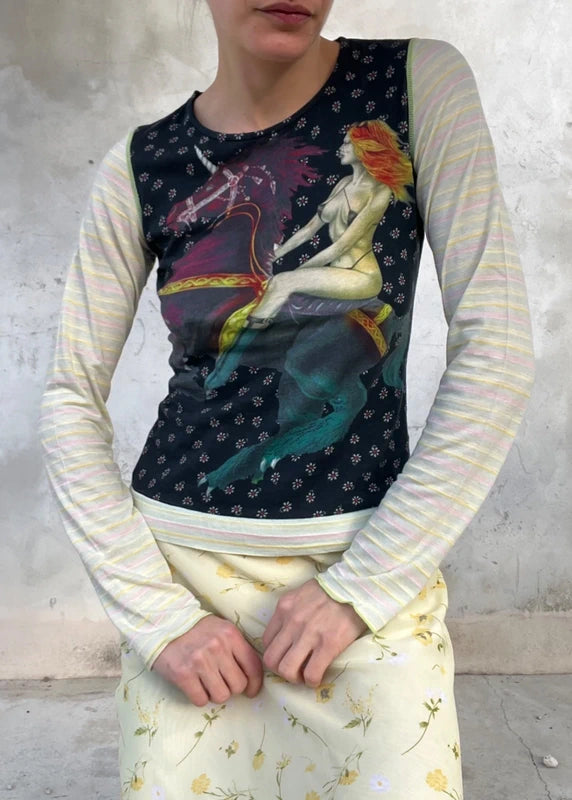 Rara T-shirt Custo Barcelona con unicorno