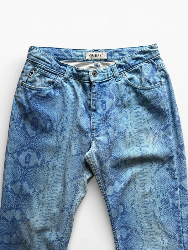 Pantaloni stampa pitone Guess