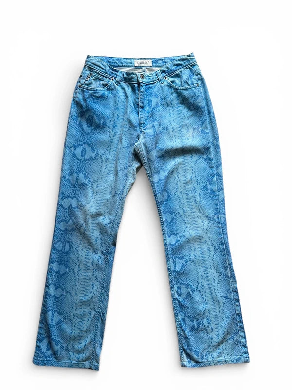 Pantaloni stampa pitone Guess