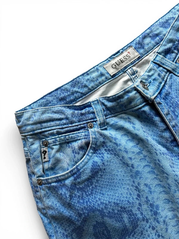 Pantaloni stampa pitone Guess
