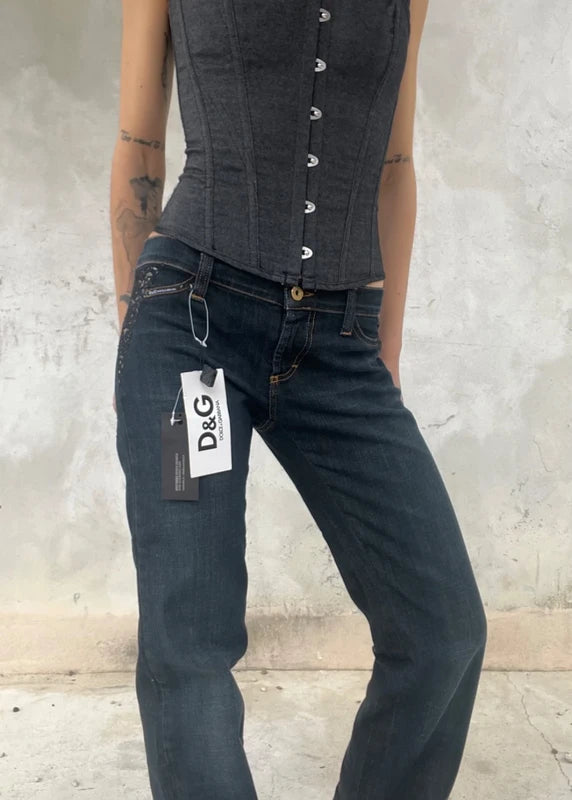Pantaloni D&G denim scuro