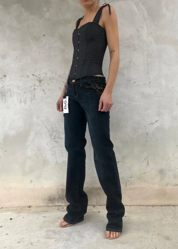 Pantaloni D&G denim scuro
