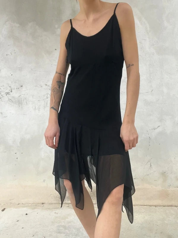 Abito Fairy estivo misto seta nero