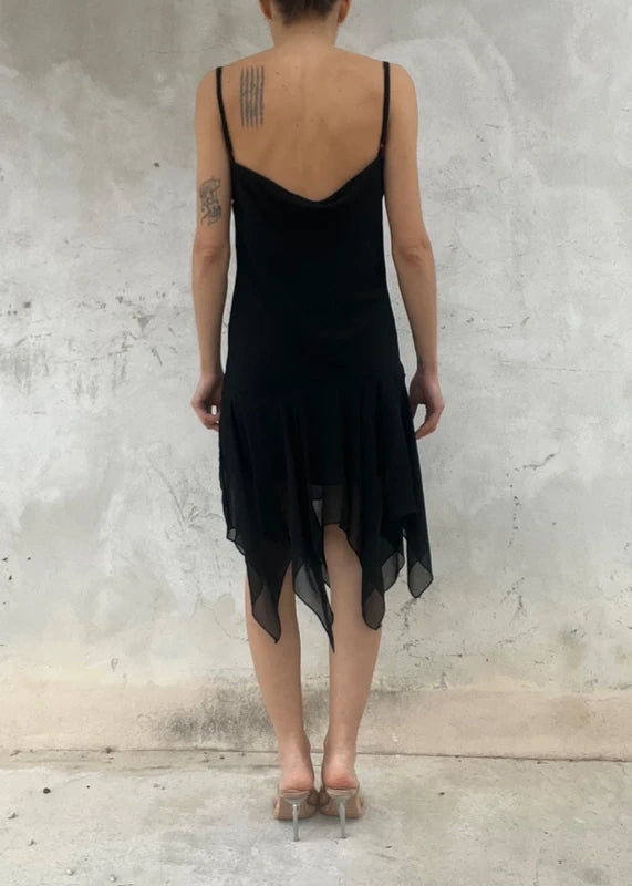 Abito Fairy estivo misto seta nero