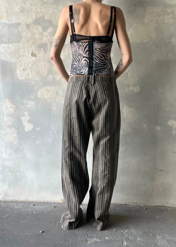 Corsetto zebra con lacci sul davanti