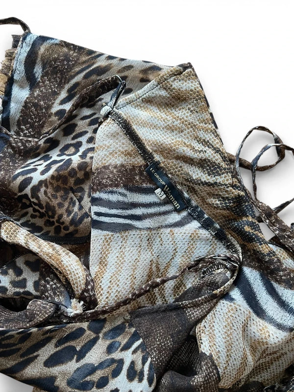 Top leggero Mix stampe animalier