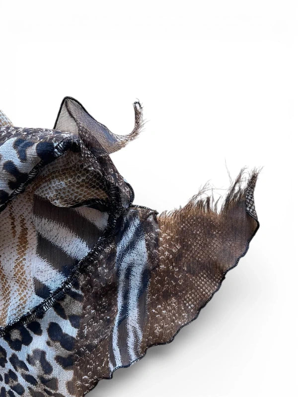 Top leggero Mix stampe animalier