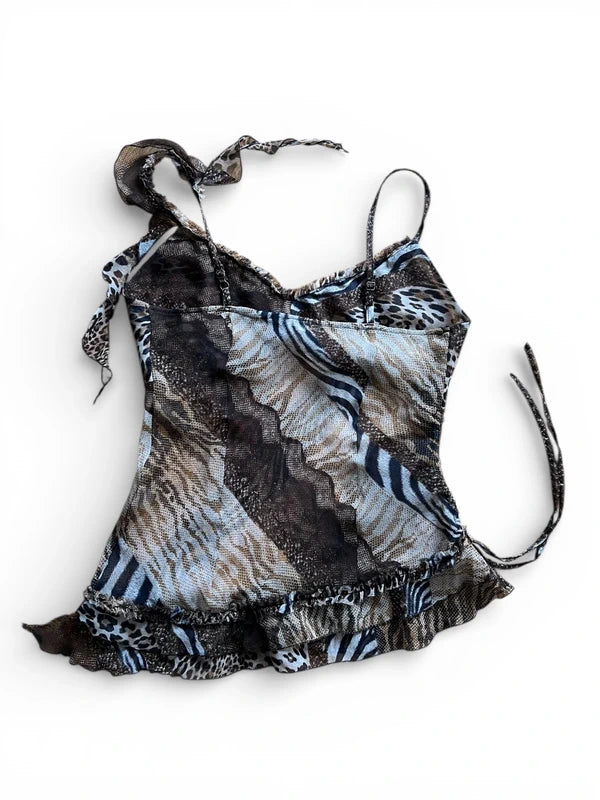 Top leggero Mix stampe animalier
