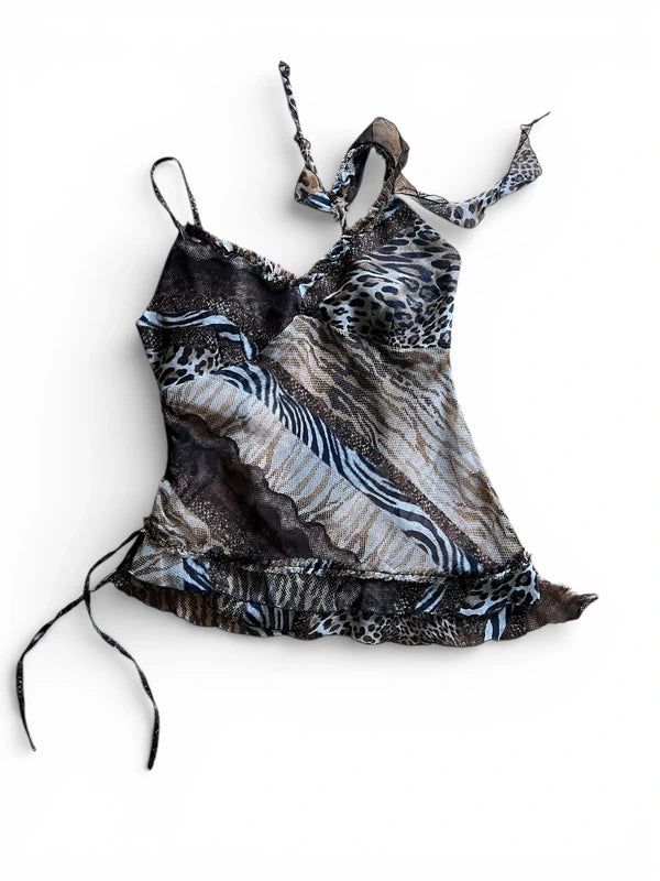 Top leggero Mix stampe animalier