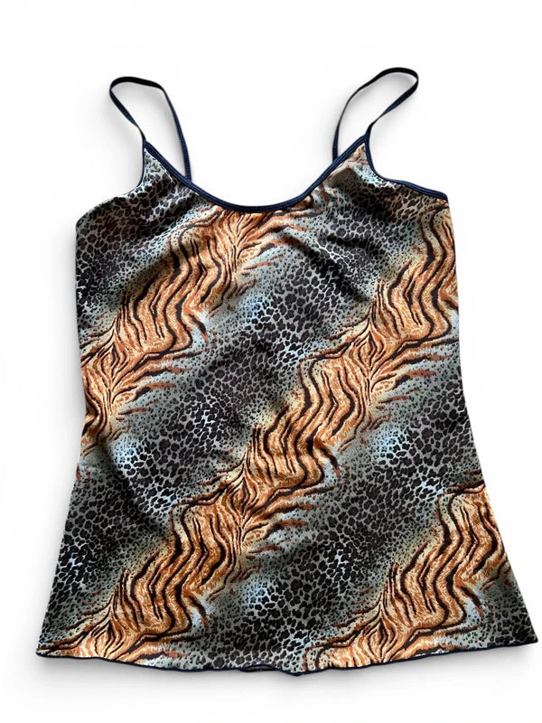 Top mix stampa animalier