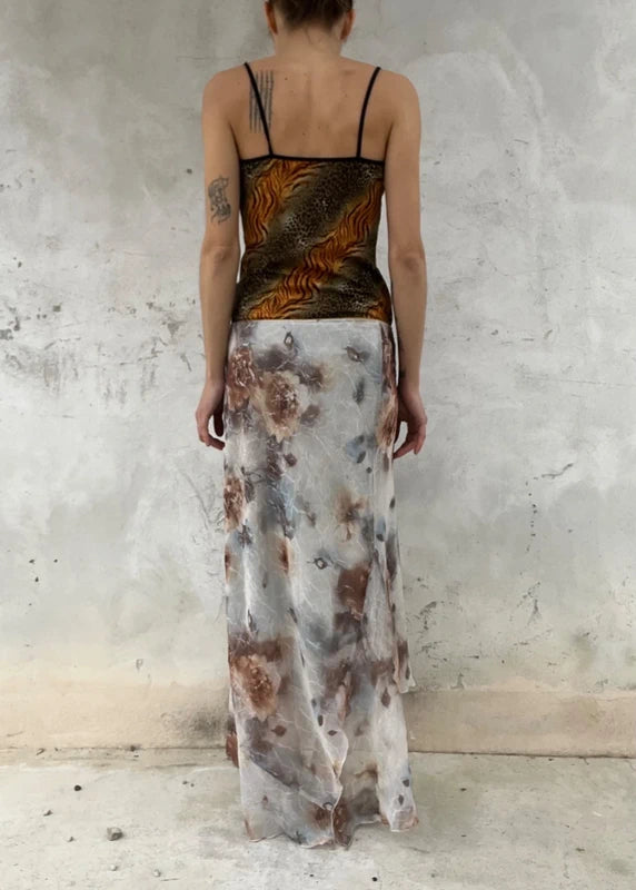 Top mix stampa animalier