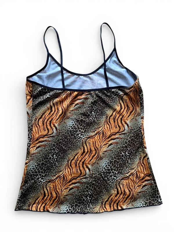 Top mix stampa animalier