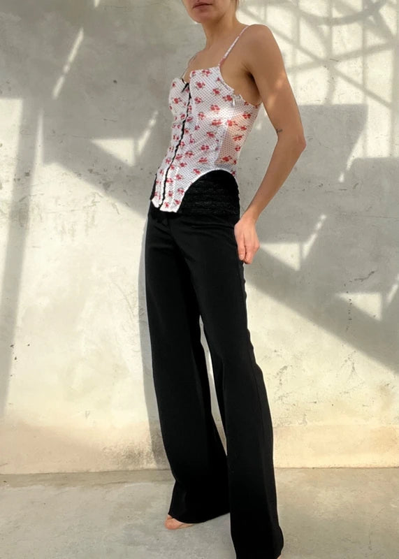 Corpetto Intimissimi con fiori e pizzo
