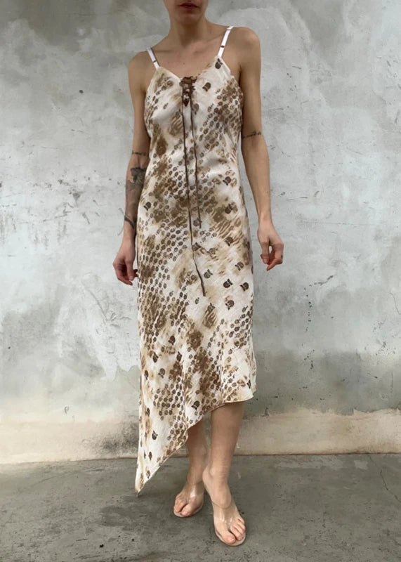 Abito leggero stampa effetto maltinto
