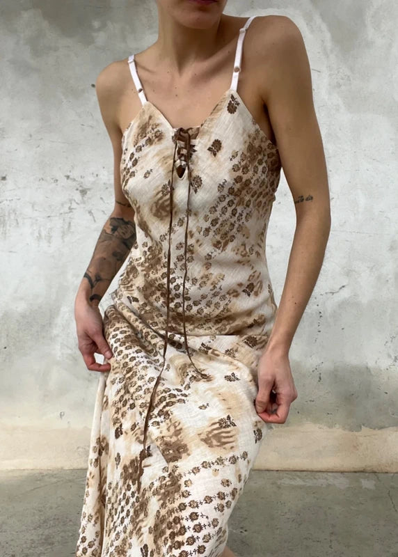 Abito leggero stampa effetto maltinto