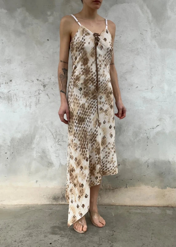 Abito leggero stampa effetto maltinto