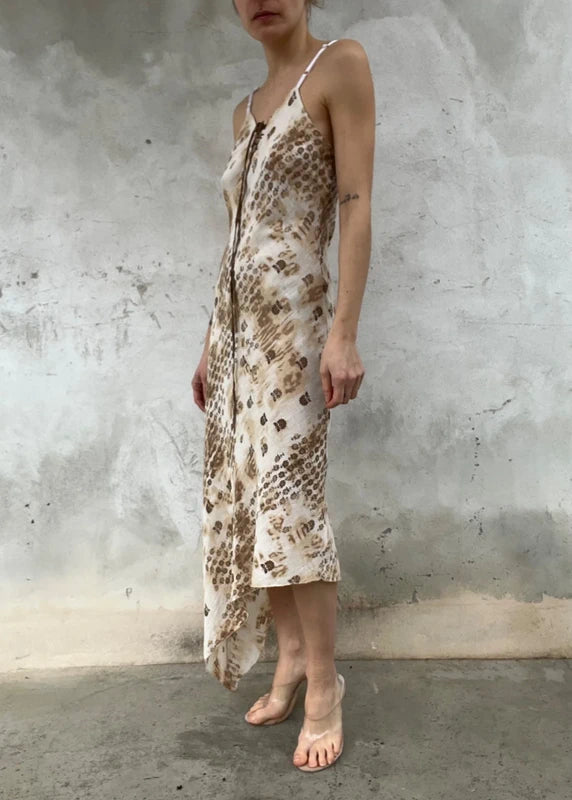 Abito leggero stampa effetto maltinto