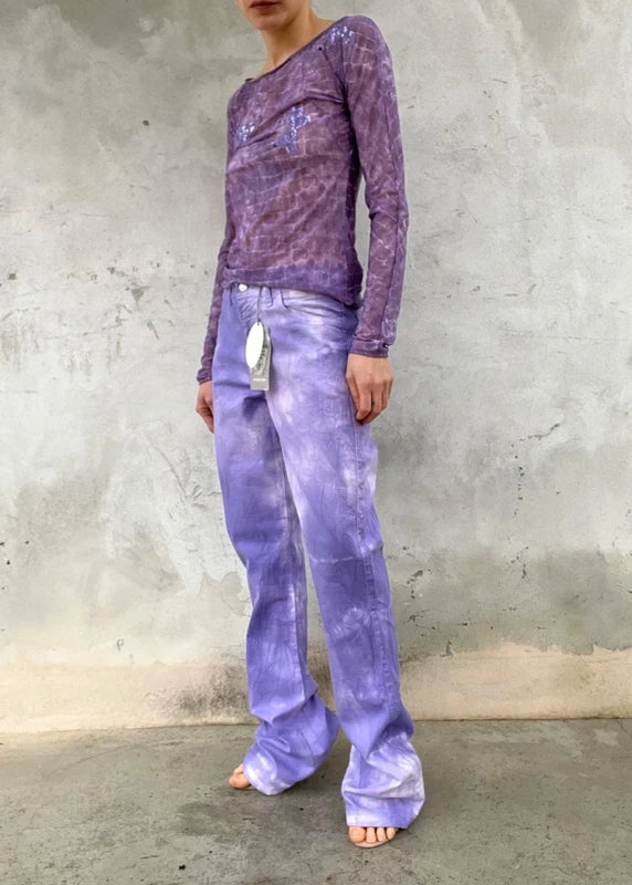 Pantaloni tie dye Kocca Technic lilla