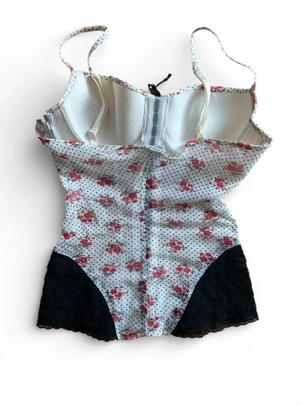 Corpetto Intimissimi con fiori e pizzo