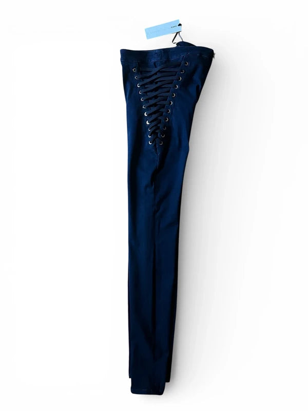 Jeans Elisabetta Franchi skinny con lacci