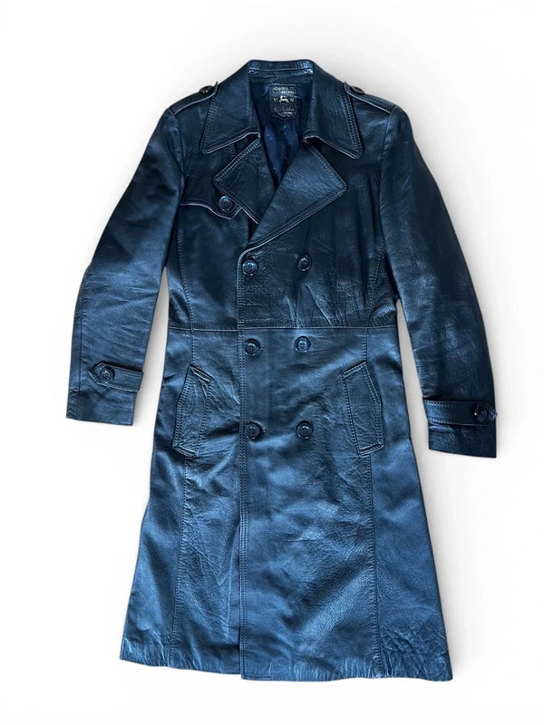 Trench in pelle vintage