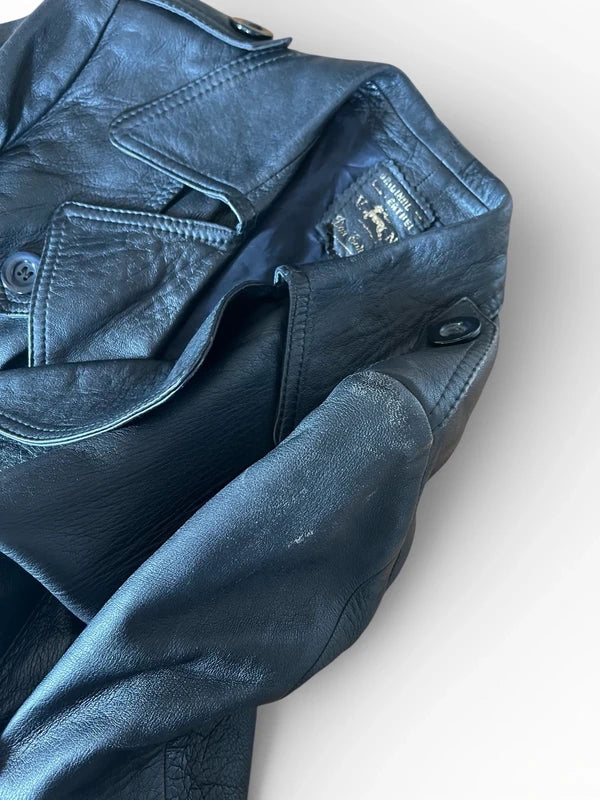 Trench in pelle vintage