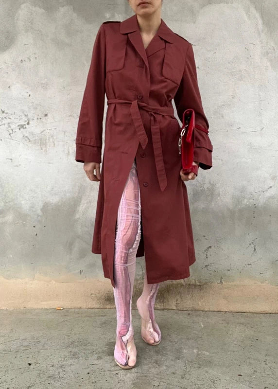 Trench vintage burgundy