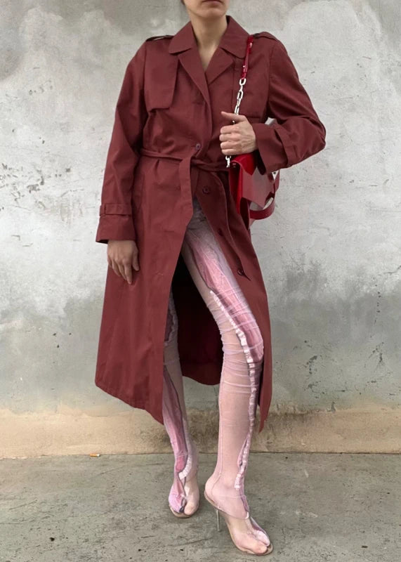 Trench vintage burgundy